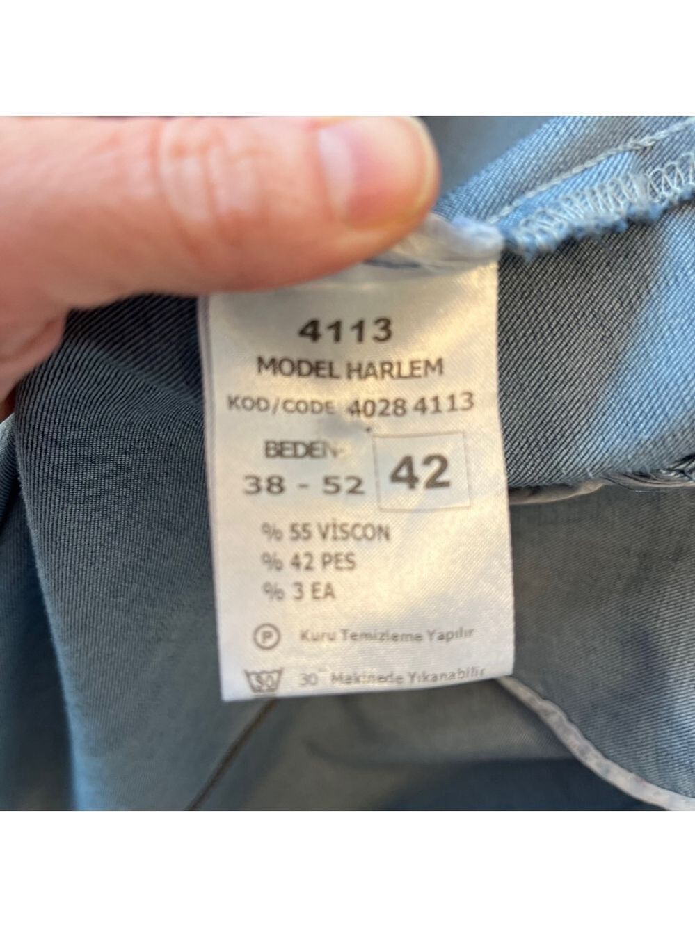 Vintage 1970s Denim Maxi Shirt Dress Western Rodeo Ankle Length Sheath ~Size M/L - Picture 15 of 16